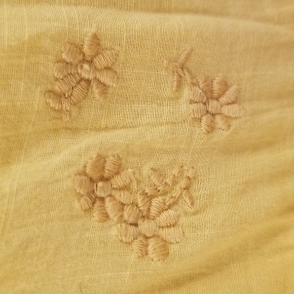 💕THE GREAT💕 The Tea Dress ~ Misted Yellow with Daisy Bouquet Embroidery L NWT - Picture 10 of 16